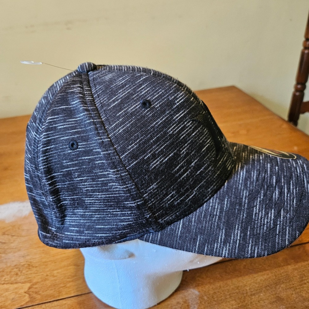 Hurley Flexfit Hat Mens L/XL Black Grey Space Dye Embroidered Logo HNHM0001-LX - Picture 6 of 7